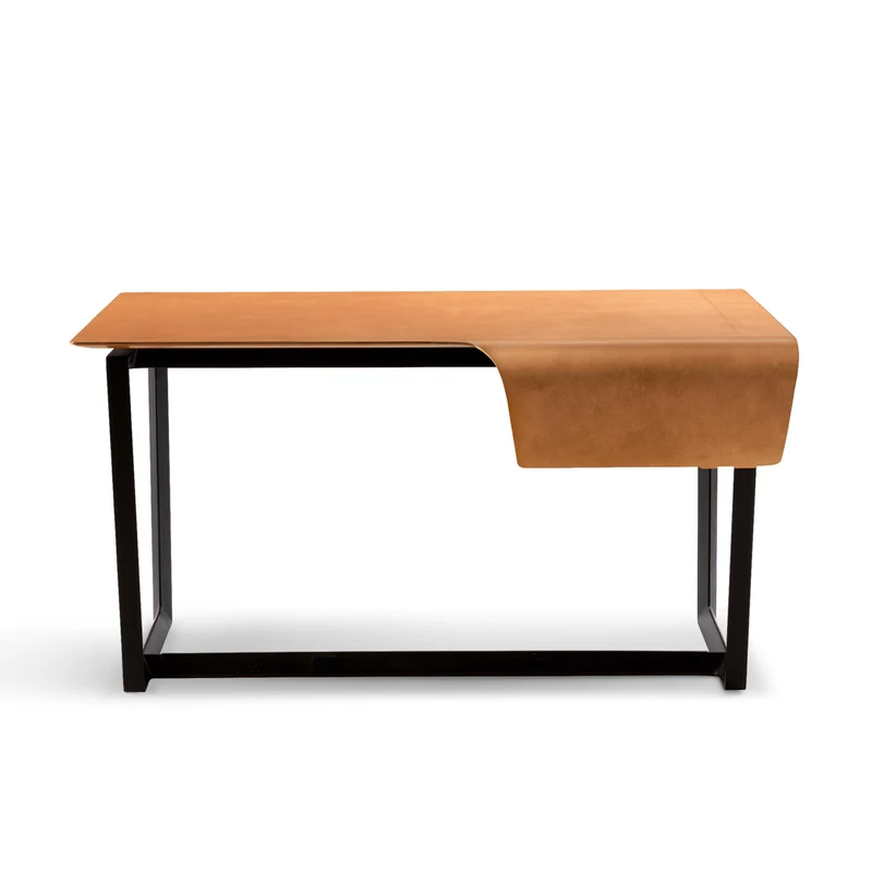 Leather Desk FRED by Roberto Lazzeroni for Poltrona Frau
