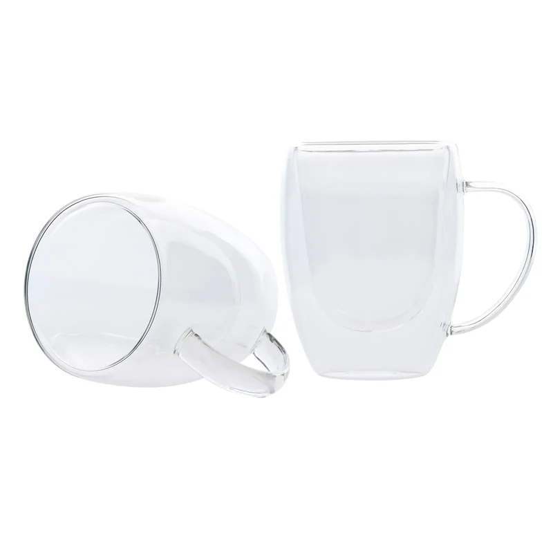 Karaca Double Wall Borosilikat Glas Tassenet für 2 Personen 300 ml