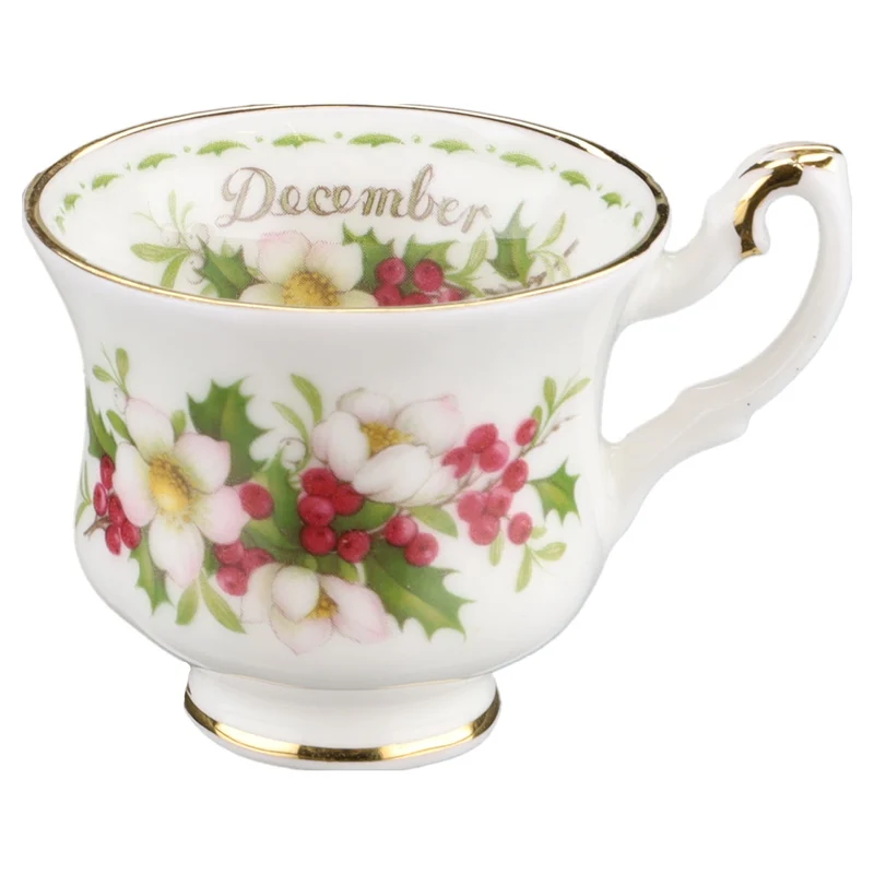 Miniaturtasse mit Untertasse - December