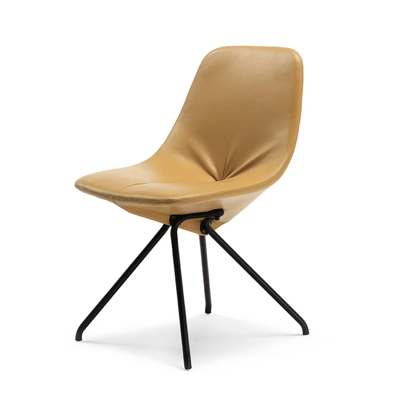 Leather Dining Chair DU 30 by Gastone Rinaldi for Poltrona Frau