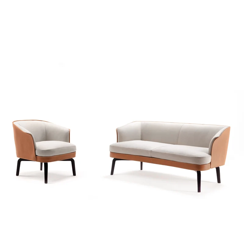 Leather Sofa NIVOLA by Roberto Lazzeroni for Poltrona Frau
