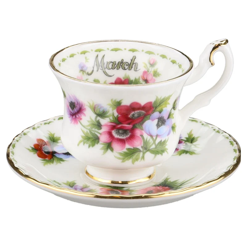 Miniaturtasse mit Untertasse - March