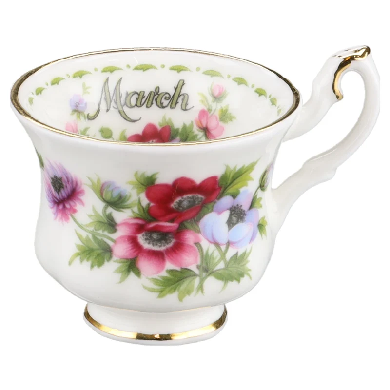 Miniaturtasse mit Untertasse - March