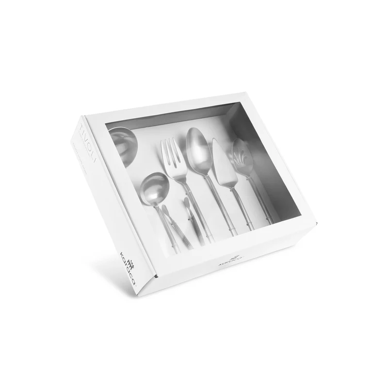 Karaca Tivoli 7-teiliges Servierset in Box, Silber