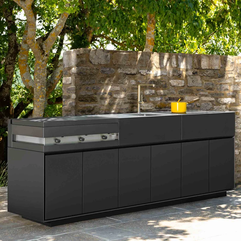 Outdoor Kitchen TIKAL 3 Modules by Nicola De Pellegrini for Talenti