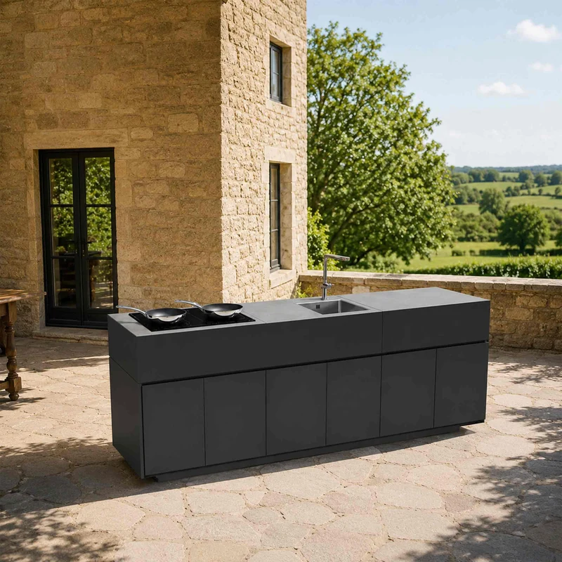 Outdoor Kitchen TIKAL 3 Modules by Nicola De Pellegrini for Talenti