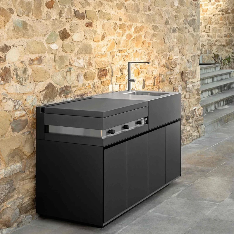 Outdoor Kitchen TIKAL 2 Modules by Nicola De Pellegrini for Talenti