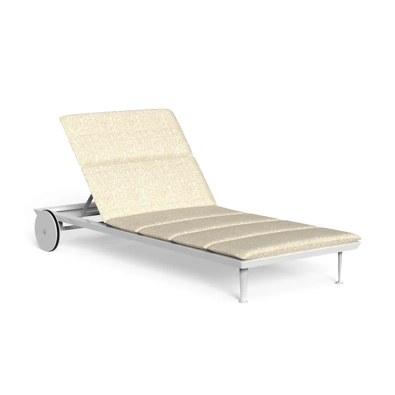 Upholstered Sunbed CRUISE Alu by Ludovica + Roberto Palomba for Talenti