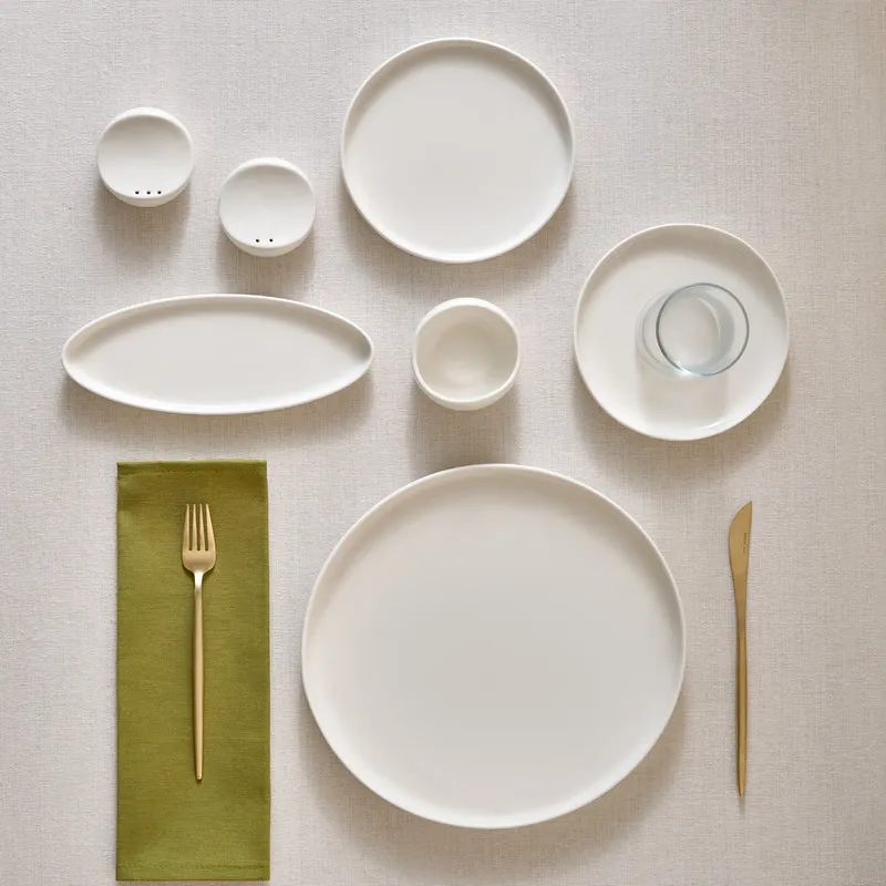 Karaca Bone China Olla 28-teiliges Servierset für 6 Personen, Weiß