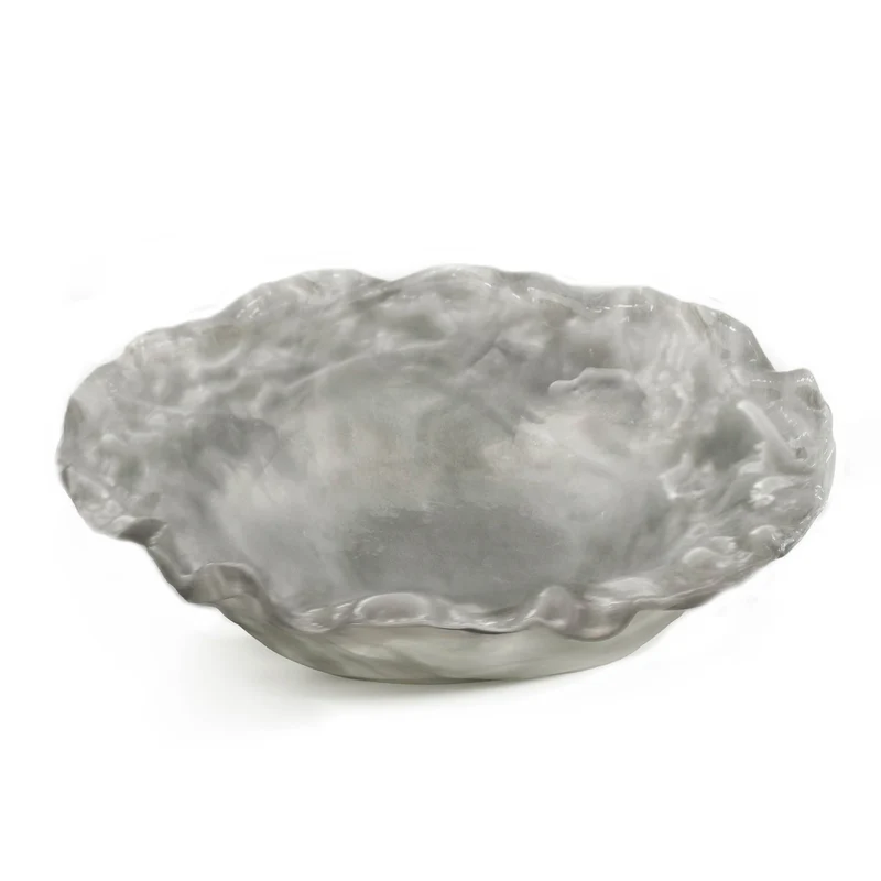 Murano Glass Serving Bowl STROPICCIATO by D.i. Più Andretto Design