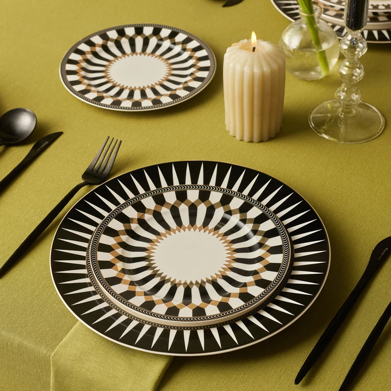 Karaca Elegance Bone Helsinki 24-teiliges Tafelservice für 6 Personen