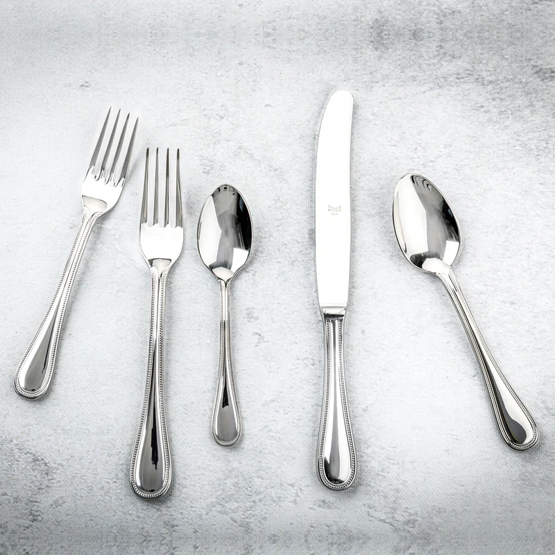 Stainless Steel Cutlery PERLA Set of Seventy-Five by Mepra