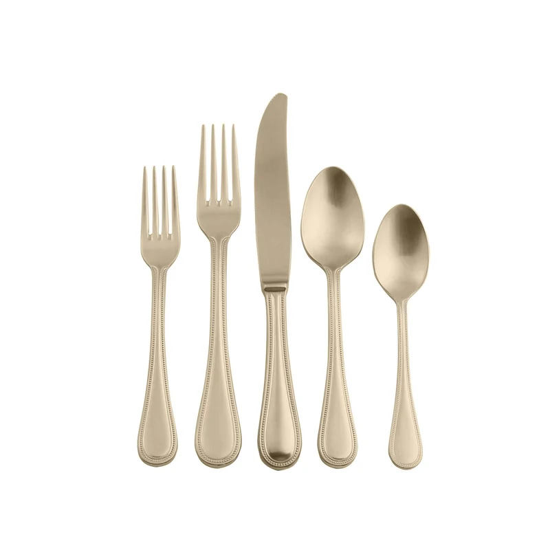 Stainless Steel Cutlery PERLA Set of Seventy-Five by Mepra