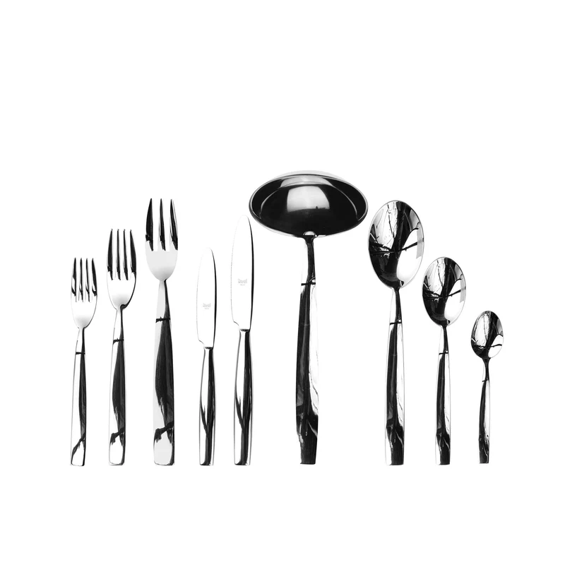 Stainless Steel Cutlery MEDITERRANEA Set of Seventy-Five by Maurizio Duranti for Mepra
