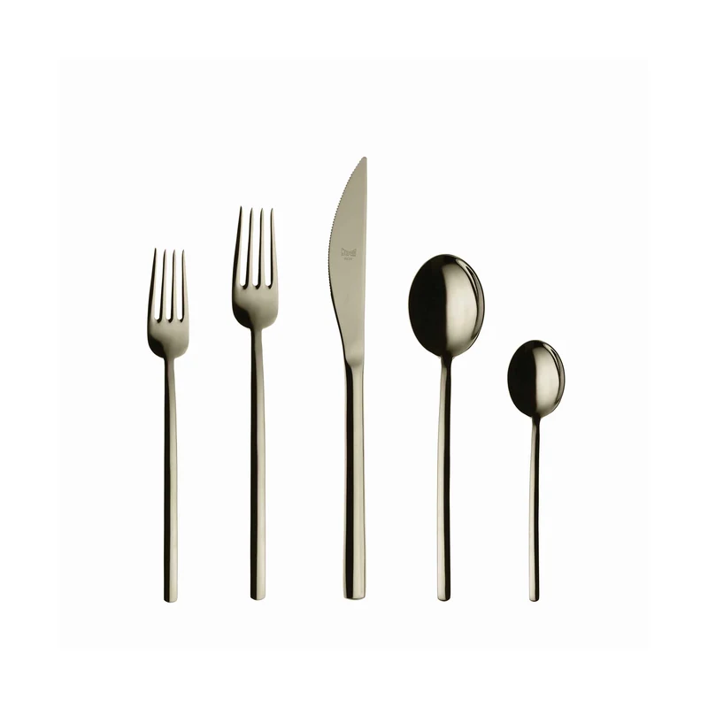 Stainless Steel Cutlery DUE Set of Seventy-Five by Mepra