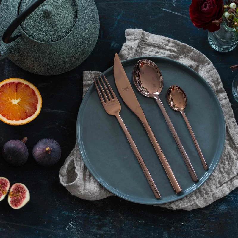 Stainless Steel Cutlery DUE Set of Seventy-Five by Mepra