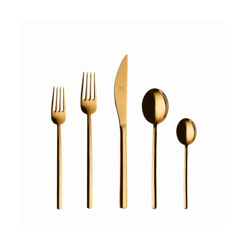 Stainless Steel Cutlery DUE Set of Seventy-Five by Mepra