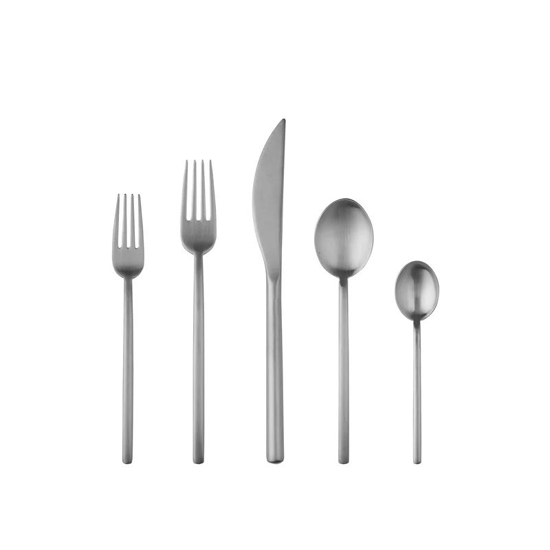 Stainless Steel Cutlery DUE Set of Seventy-Five by Mepra
