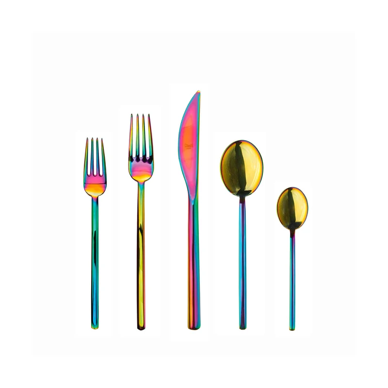 Stainless Steel Cutlery DUE Set of Seventy-Five by Mepra