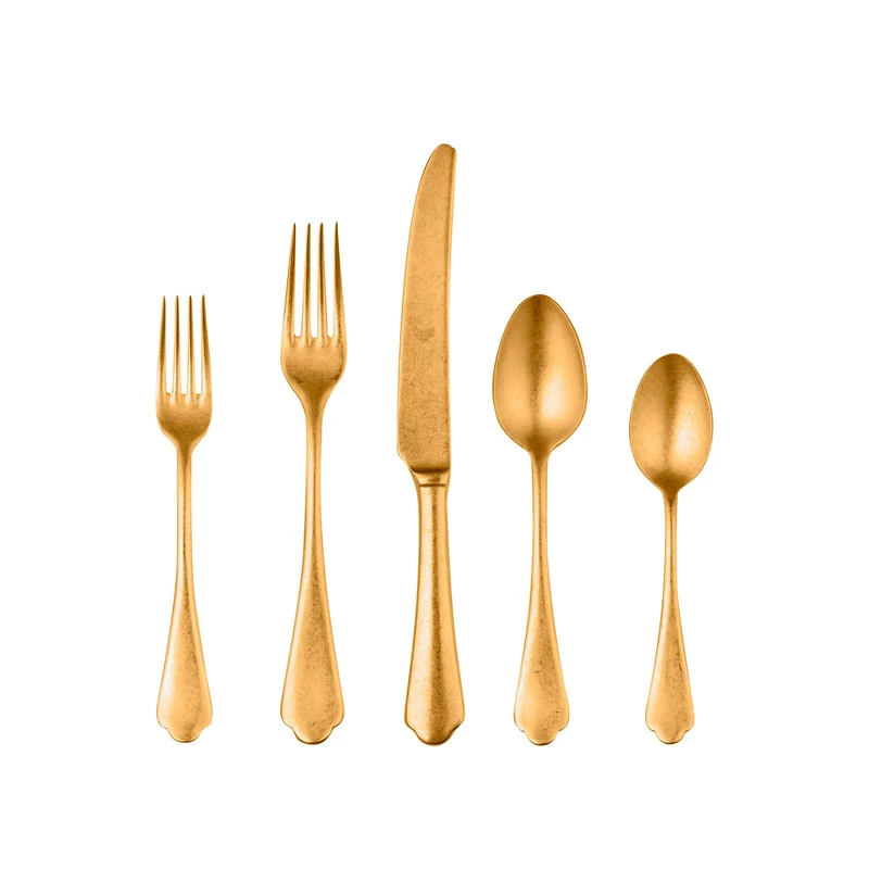 Stainless Steel Cutlery DOLCE VITA Set of Seventy-Five by Mepra