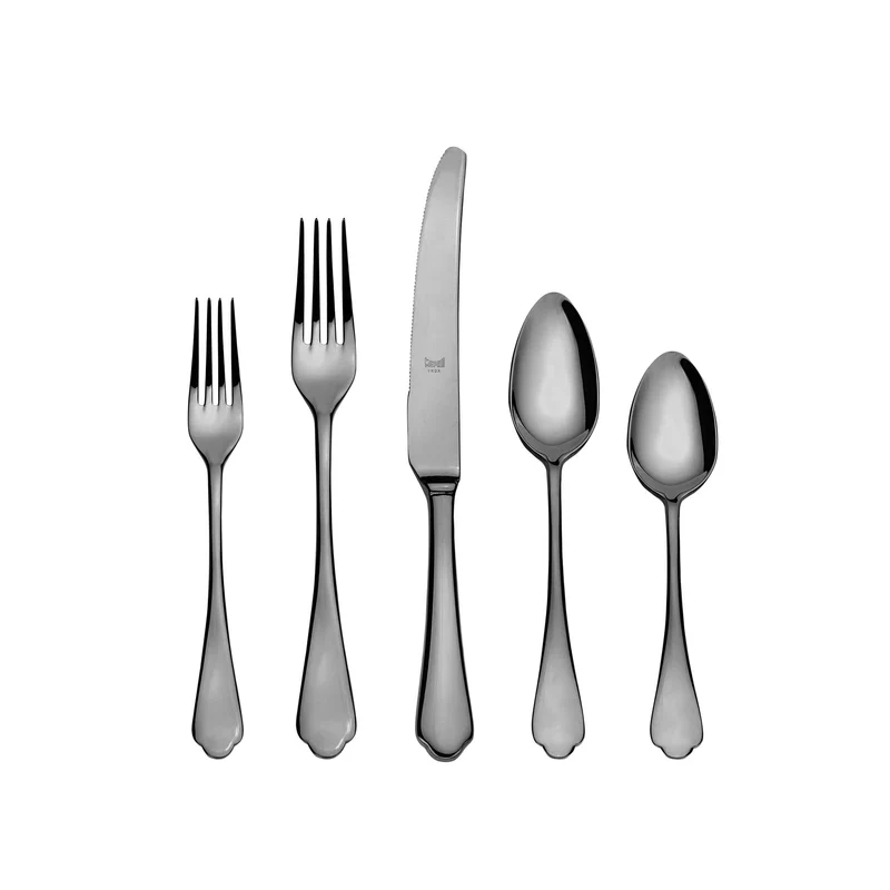 Stainless Steel Cutlery DOLCE VITA Set of Seventy-Five by Mepra