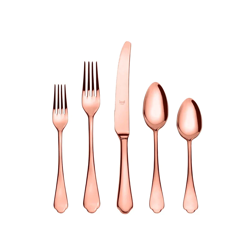 Stainless Steel Cutlery DOLCE VITA Set of Seventy-Five by Mepra