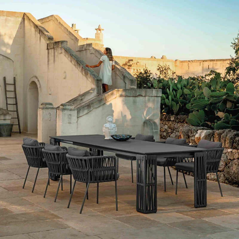 Outdoor Extendable Dining Table CLIFF by Ludovica + Roberto Palomba for Talenti