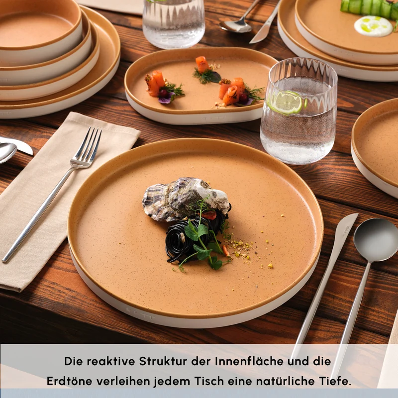 Karaca x Fatih Tutak Earth Collection 57-teiliges Tafelservice für 12 Personen