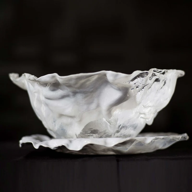 Murano Glass Centerpiece STROPICCIATO by D.i. Più Andretto Design