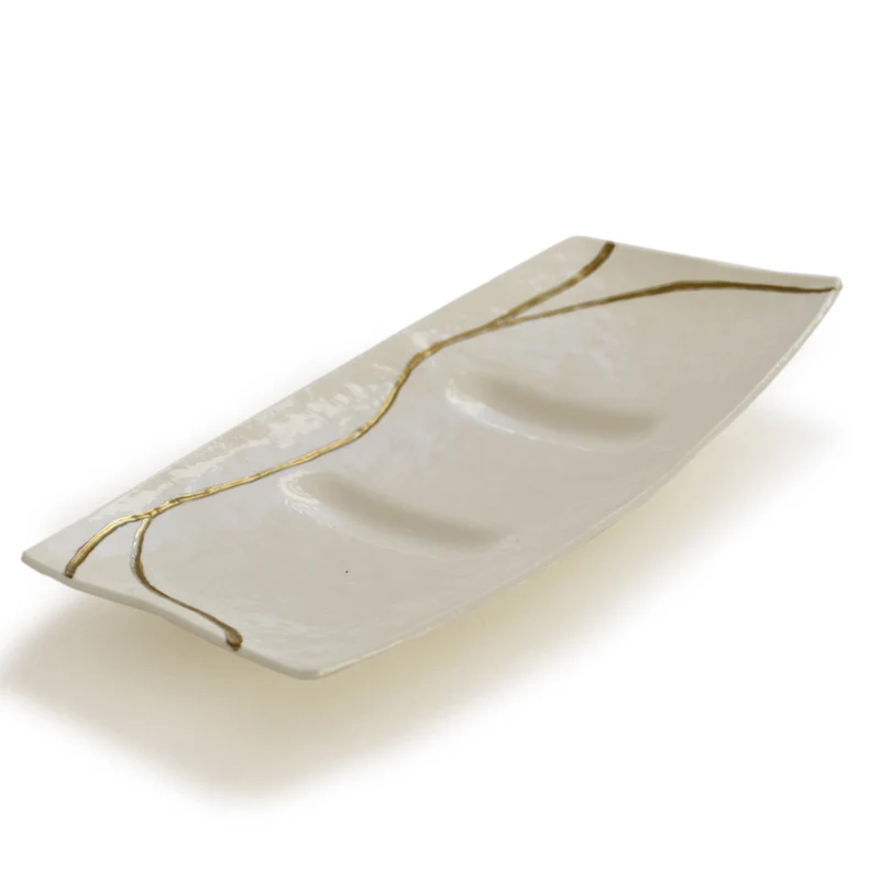 Murano Glass Sushi Tray KINTSUGI by D.i. Più Andretto Design