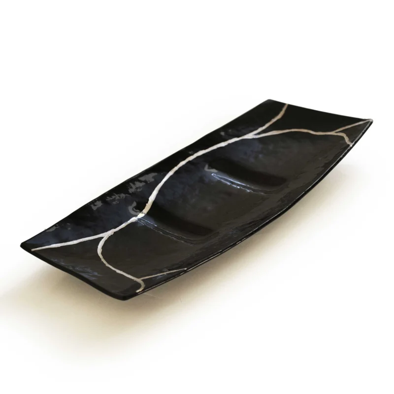 Murano Glass Sushi Tray KINTSUGI by D.i. Più Andretto Design