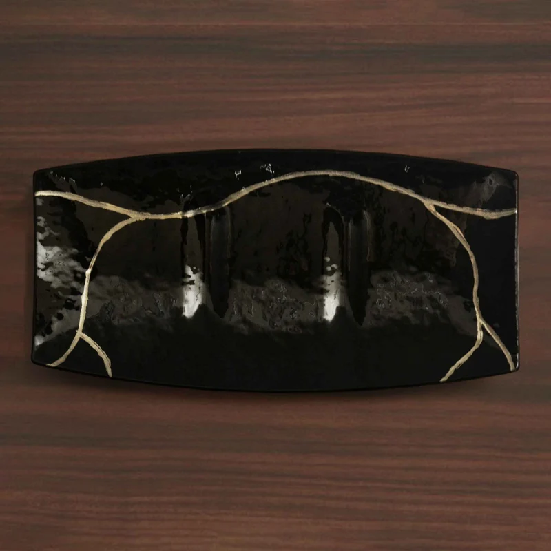 Murano Glass Sushi Tray KINTSUGI by D.i. Più Andretto Design