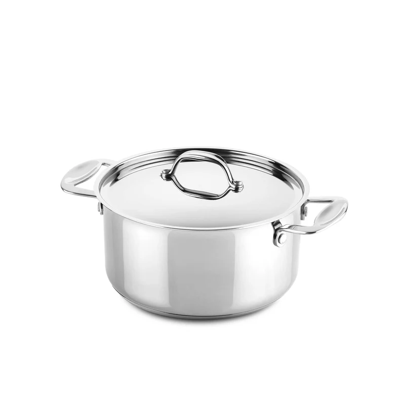 Stainless Steel Pan CASSEROLE GLAMOUR STONE Set of Three by Mepra