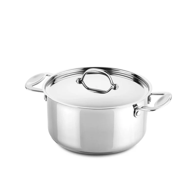 Stainless Steel Pan CASSEROLE GLAMOUR STONE Set of Three by Mepra