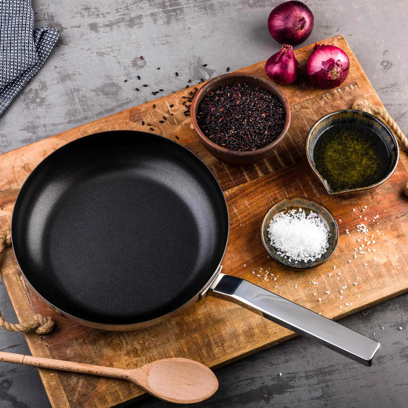 Stainless Steel Pan STILE WOK by Pininfarina for Mepra