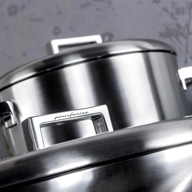 Stainless Steel Pan STILE CASSEROLE by Pininfarina for Mepra