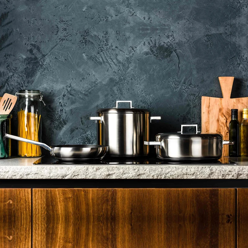 Stainless Steel Pan STILE CASSEROLE by Pininfarina for Mepra