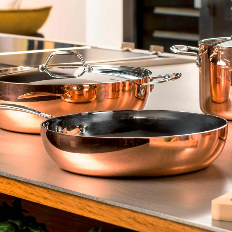 Stainless Steel and Copper Pan FRYING PAN TOSCANA by Mepra