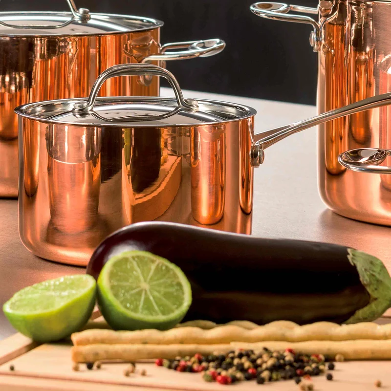 Stainless Steel and Copper Pan CASSEROLE TOSCANA by Mepra