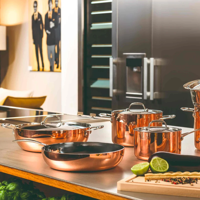 Stainless Steel and Copper Pan CASSEROLE TOSCANA by Mepra