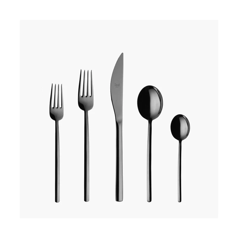 Stainless Steel Cutlery DUE Set of Twenty-Four by Mepra