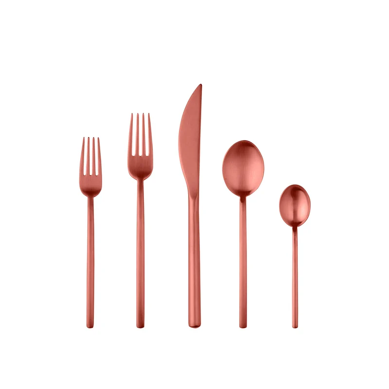 Stainless Steel Cutlery DUE Set of Twenty-Four by Mepra