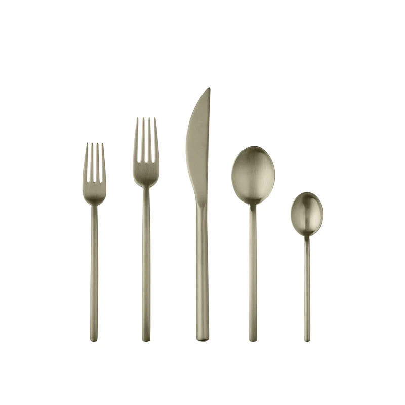 Stainless Steel Cutlery DUE Set of Twenty-Four by Mepra
