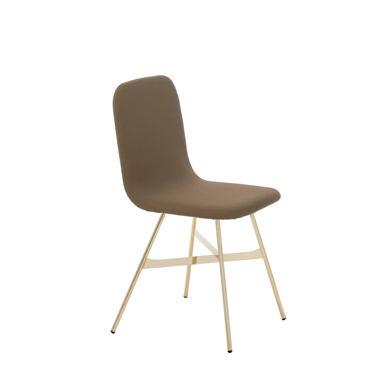 Upholstered Dining Chair TRIA SIMPLE GOLD by Colé Italia