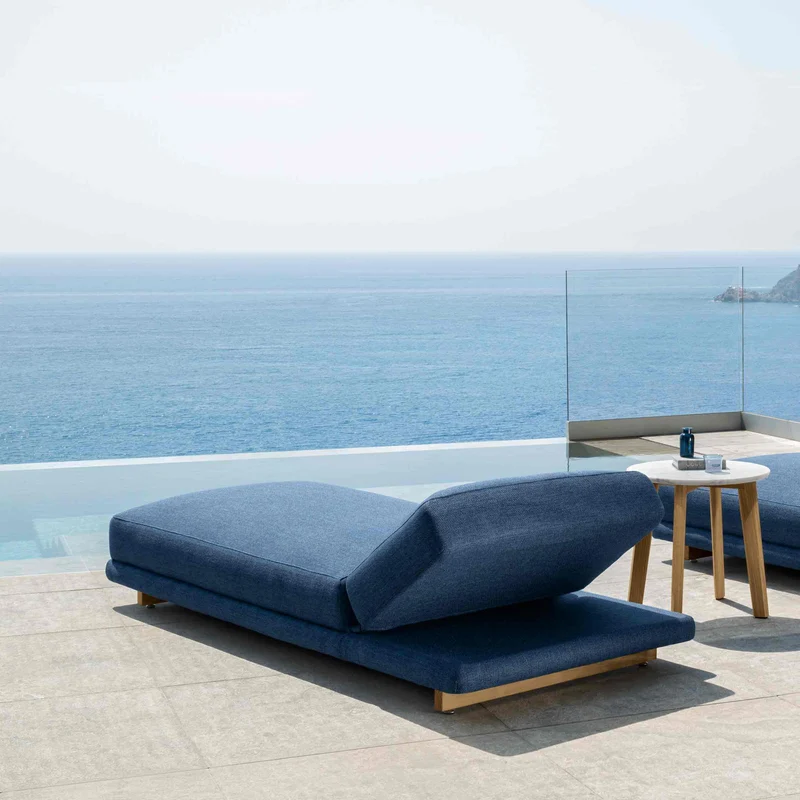 Upholstered Sunbed ARGO by Ludovica and Roberto Palomba for Talenti