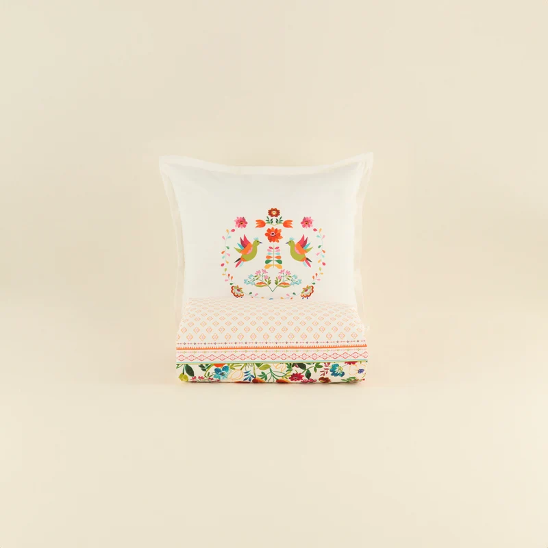 Karaca Parlin Renforcé Bettwäsche-Set, Einzelbett, Fuchsia