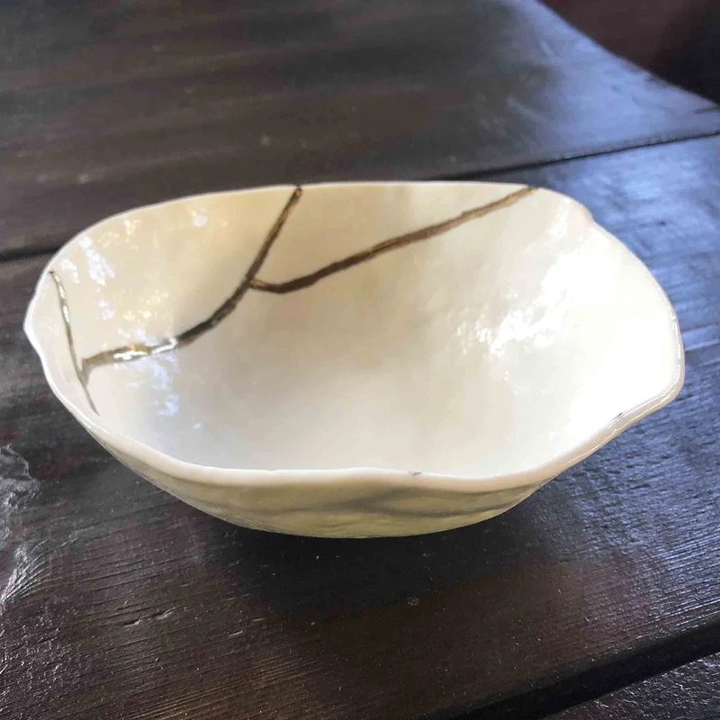 Murano Glass Rice Bowl KINTSUGI by D.i. Più Andretto Design