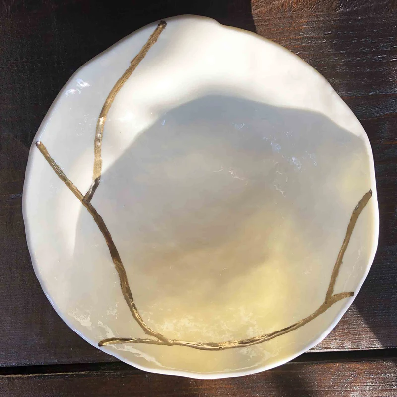 Murano Glass Rice Bowl KINTSUGI by D.i. Più Andretto Design
