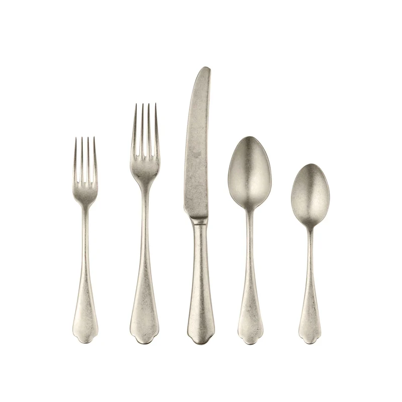 Stainless Steel Cutlery DOLCE VITA Set of Twenty-Four by Mepra