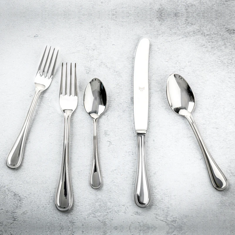 Stainless Steel Cutlery PERLA Set of Twenty-Four by Mepra